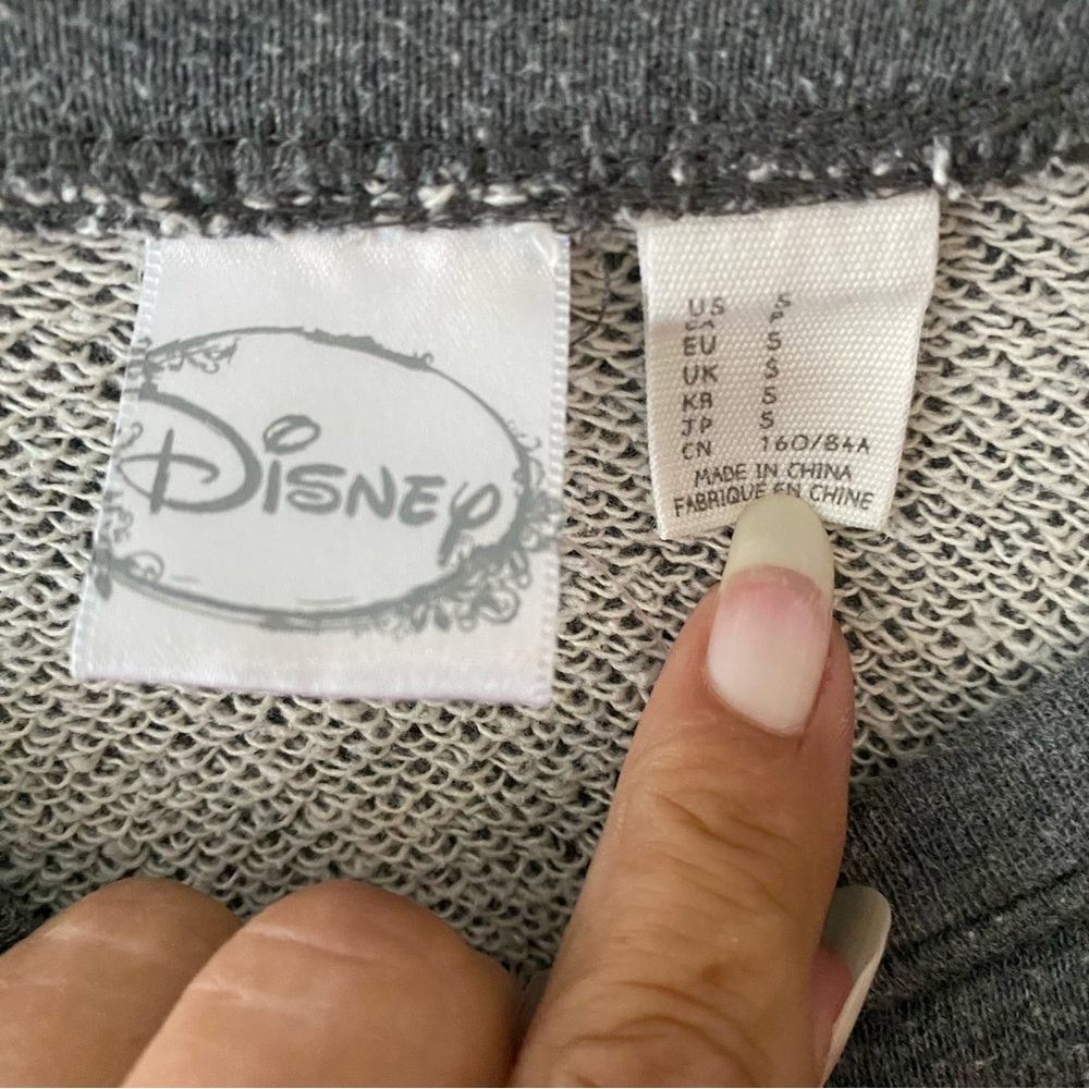Disney Mickey Mouse Sweatshirt gray classic SZ S. Worn - Picture 5 of 9